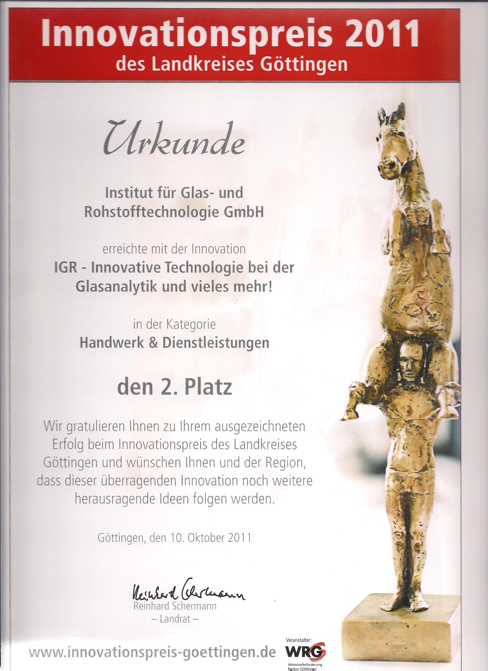 IGR 2011 10 Innovationspreis